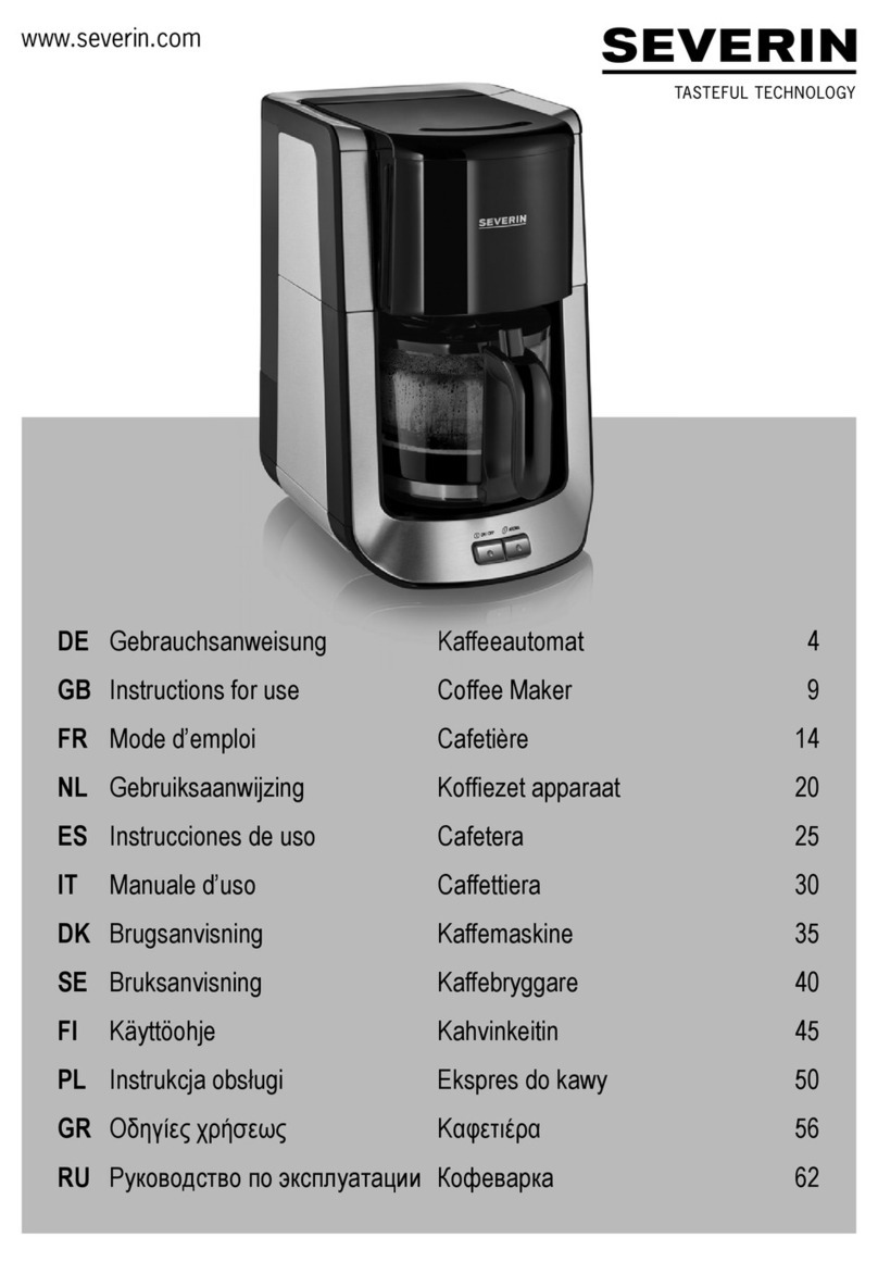 SEVERIN KA 4462 User manual SEVERIN KA 4462 User manual
