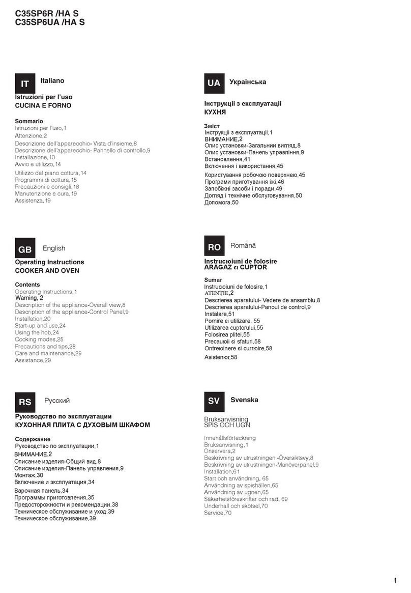 Hotpoint C35SP6R /HA S User manual Hotpoint C35SP6R /HA S User manual