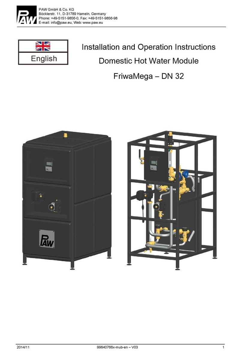 PAW FriwaMega - DN 32 Installation and operation instructions