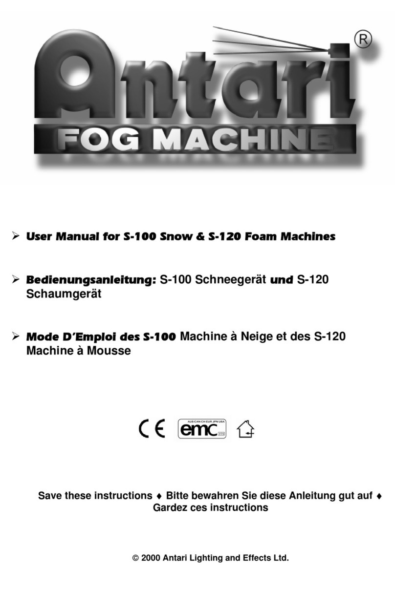Antari S-100 II user manual