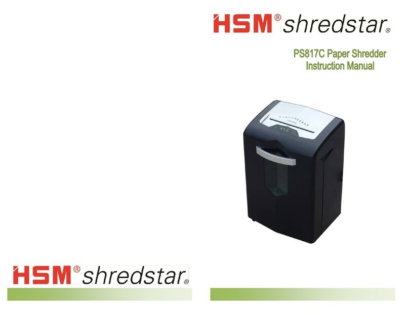 HSM shredstar ps817c instruction manual