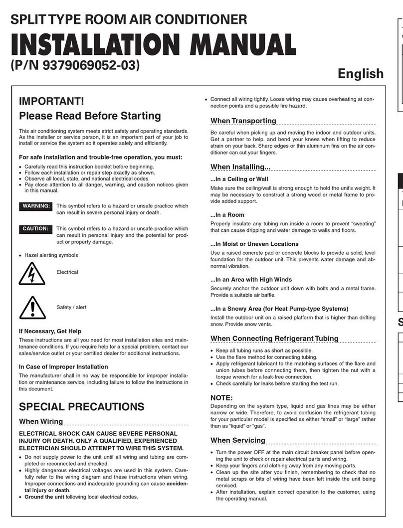 Fujitsu AOU9RLF User manual
