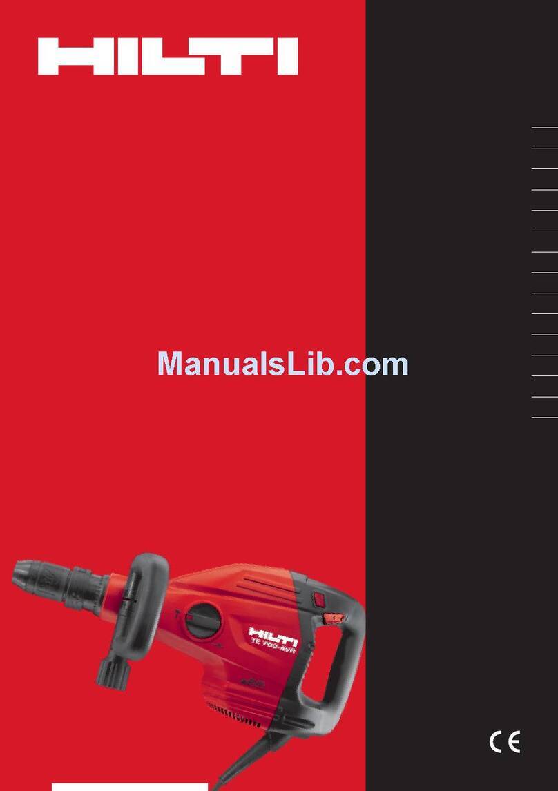 Hilti TE 700-AVR operating instructions