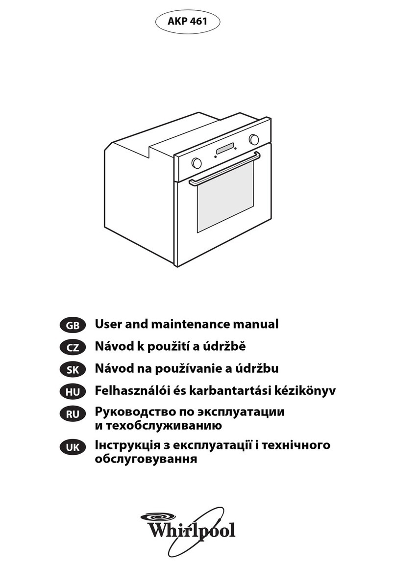 Whirlpool AKP 461 User and maintenance manual