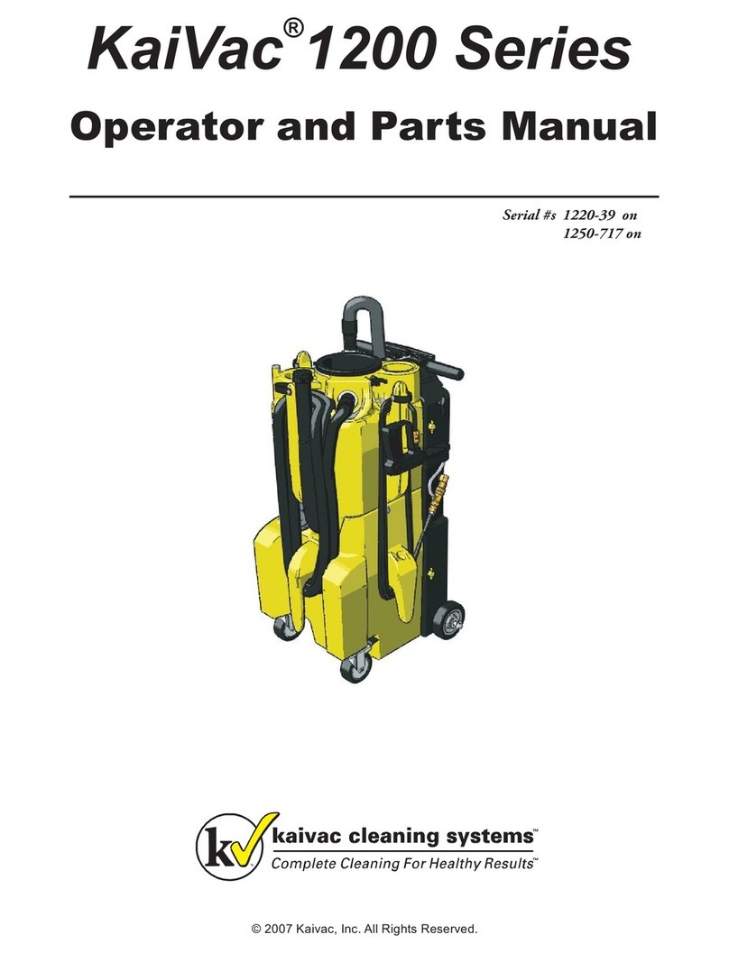 Kaivac 1200 Series Product manual