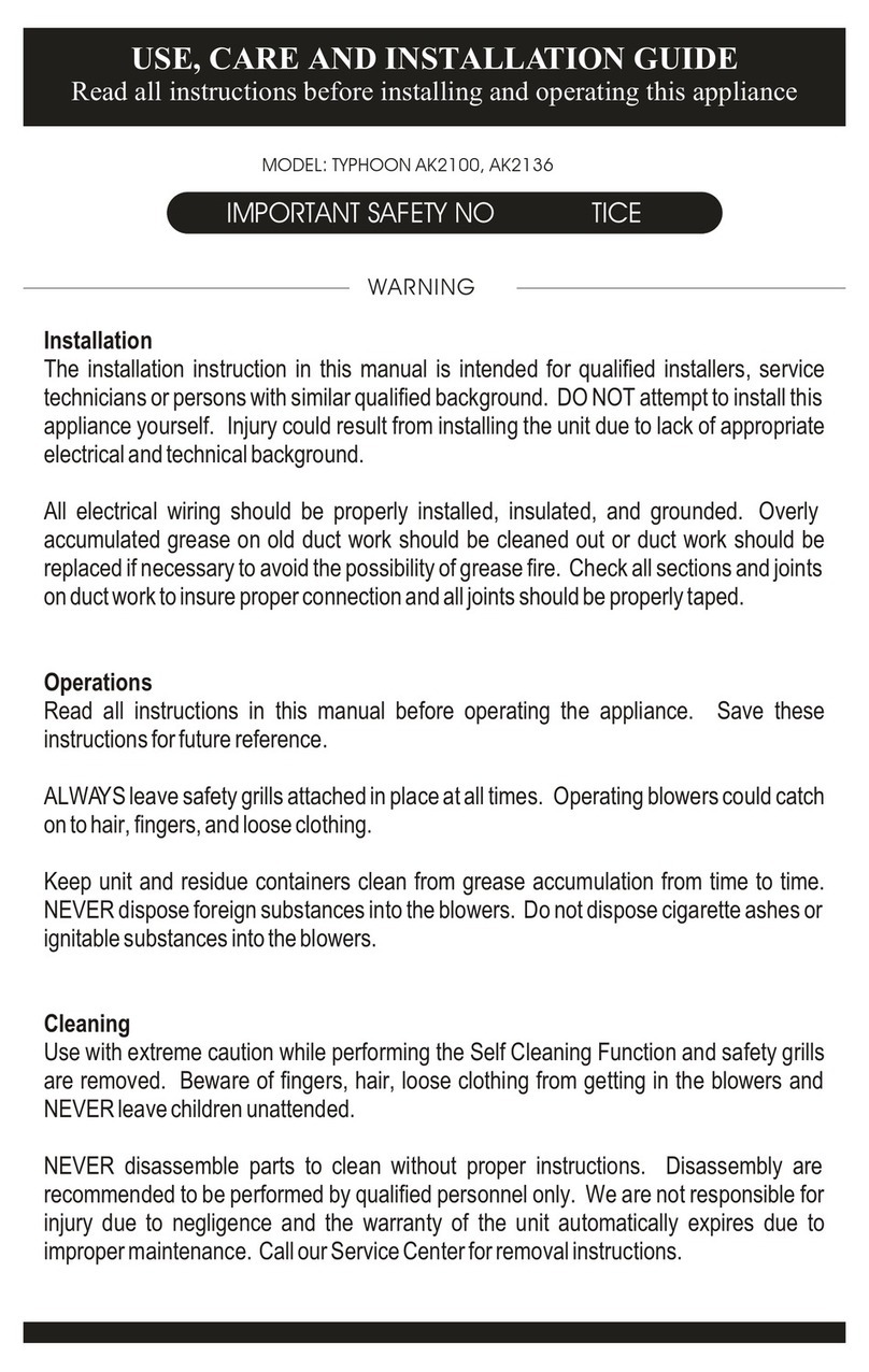 Zephyr Typhoon AK2100 Installation guide