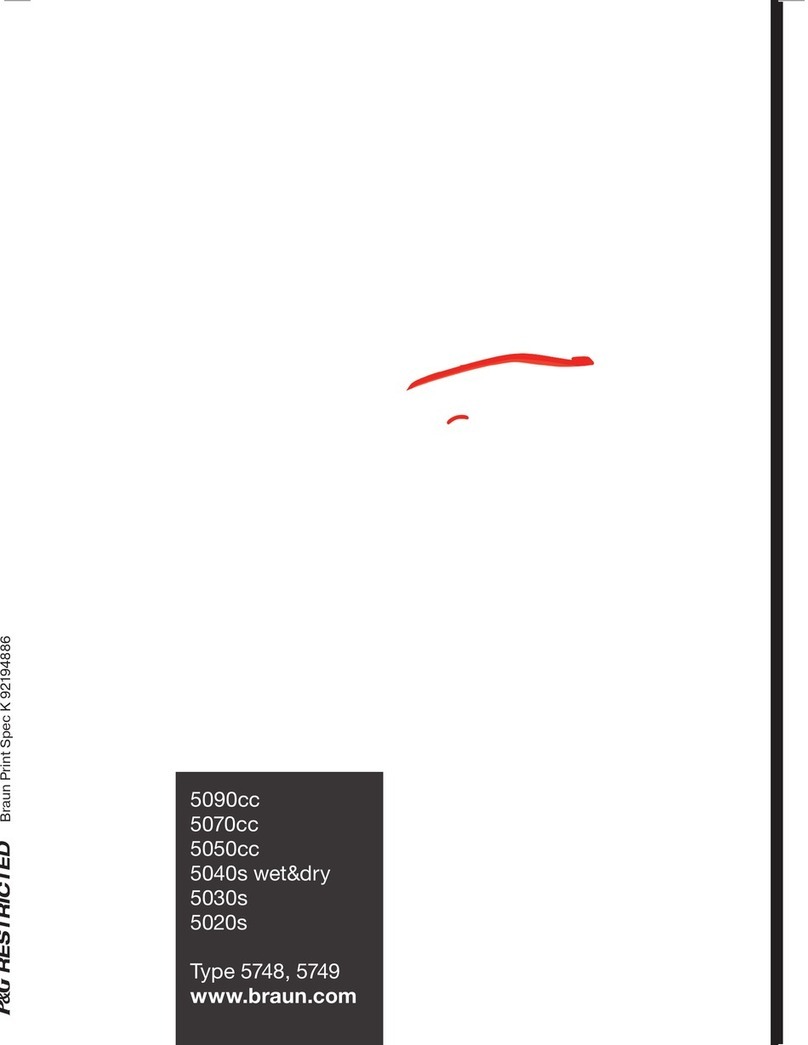 Braun 5090cc User manual