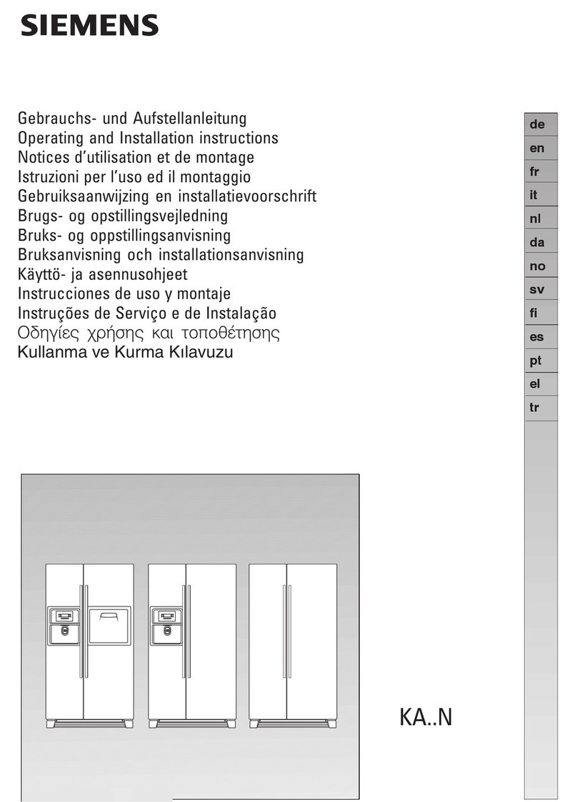 Siemens KA60NA40 Instruction sheet