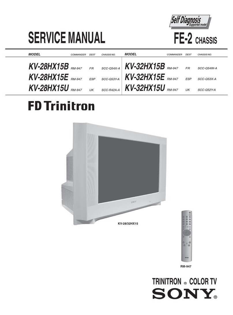 Sony Trinitron KV-28HX15B User manual