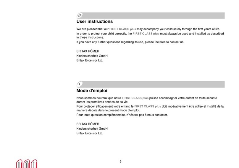 Britax First Class plus User manual