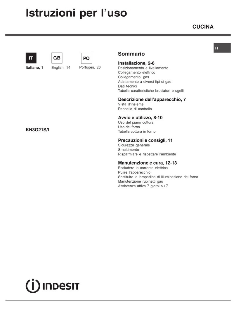 Indesit KN3G21S/I operating instructions