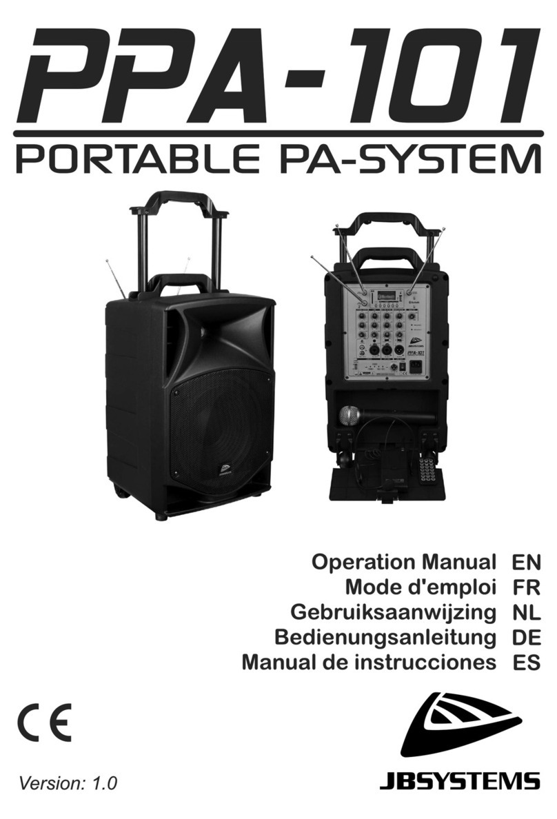 JB Systems PPA-101 User manual JB Systems PPA-101 User manual