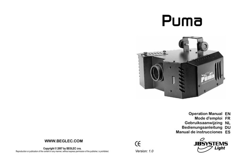 JB Systems Puma Operation manual