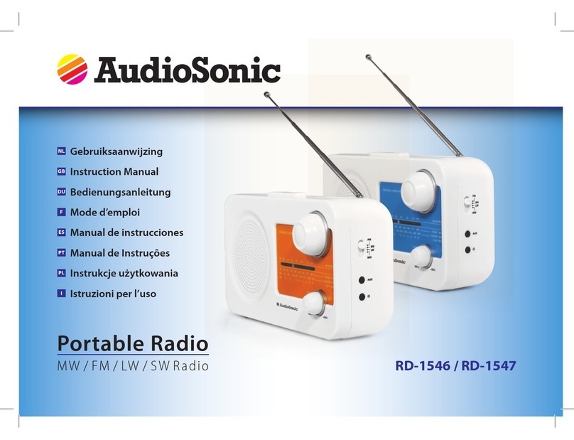 AudioSonic RD-1546 instruction manual