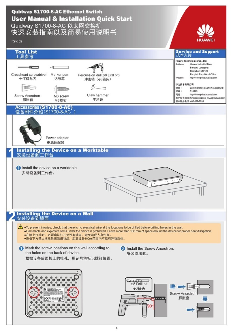Huawei Quidway S1700-8-AC User manual