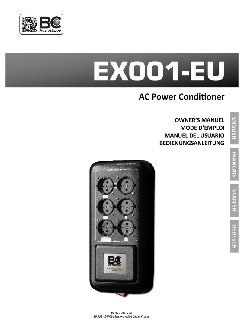 BC Acoustique EX001-EU Configuration guide