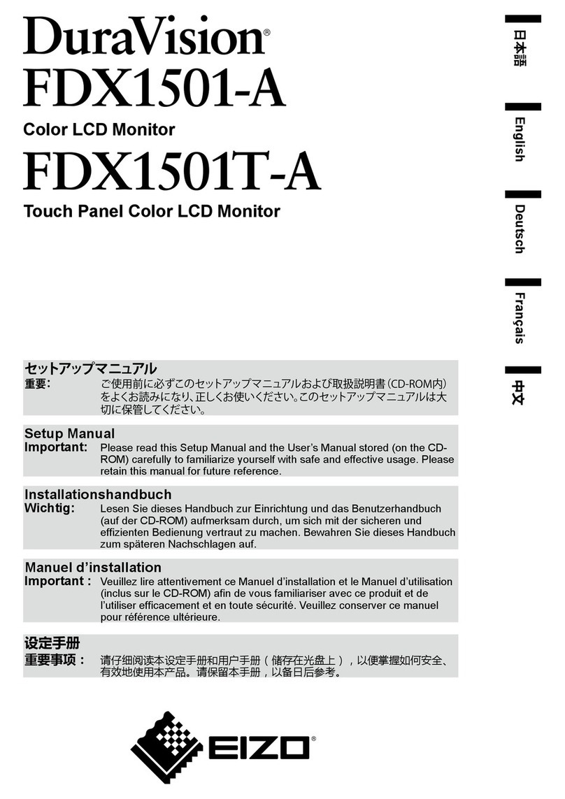 Eizo DuraVision FDX1501-A User guide Eizo DuraVision FDX1501-A User guide
