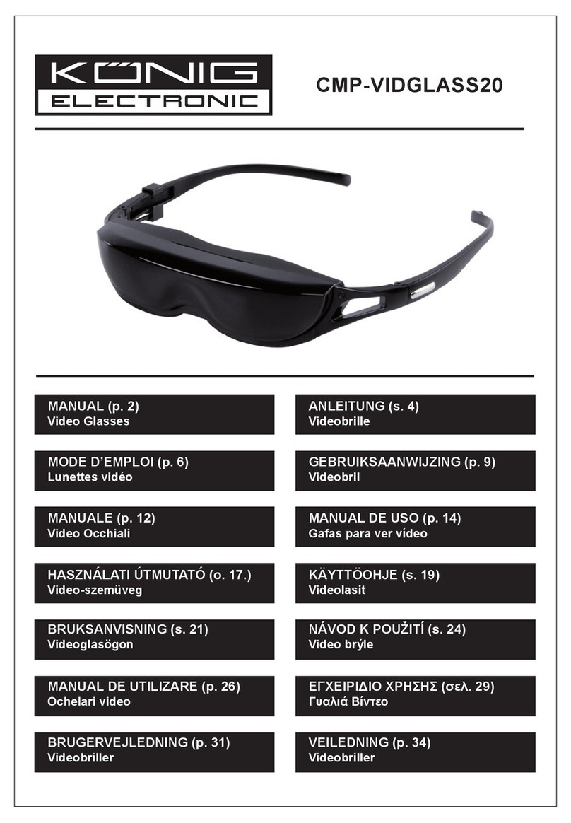 Konig CMP-VIDGLASS20 User manual