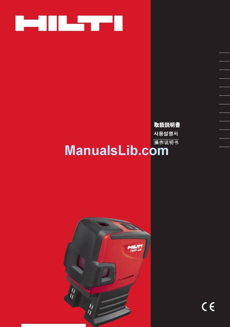 Hilti PMP 45 operating instructions