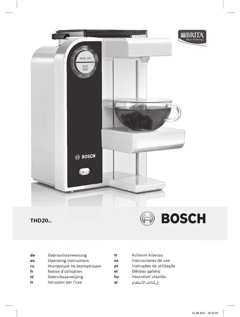 Bosch THD20 Series operating instructions