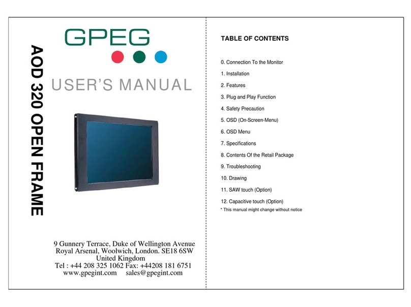 GPEG AOD 320 User manual