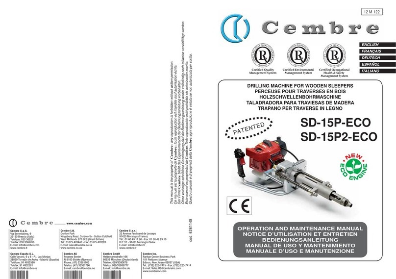 Cembre SD-15P-ECO Operation and maintenance manual