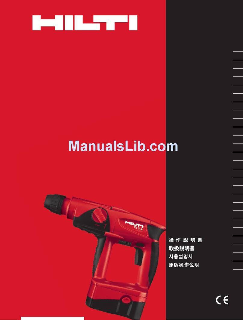 Hilti TE 2-A operating instructions