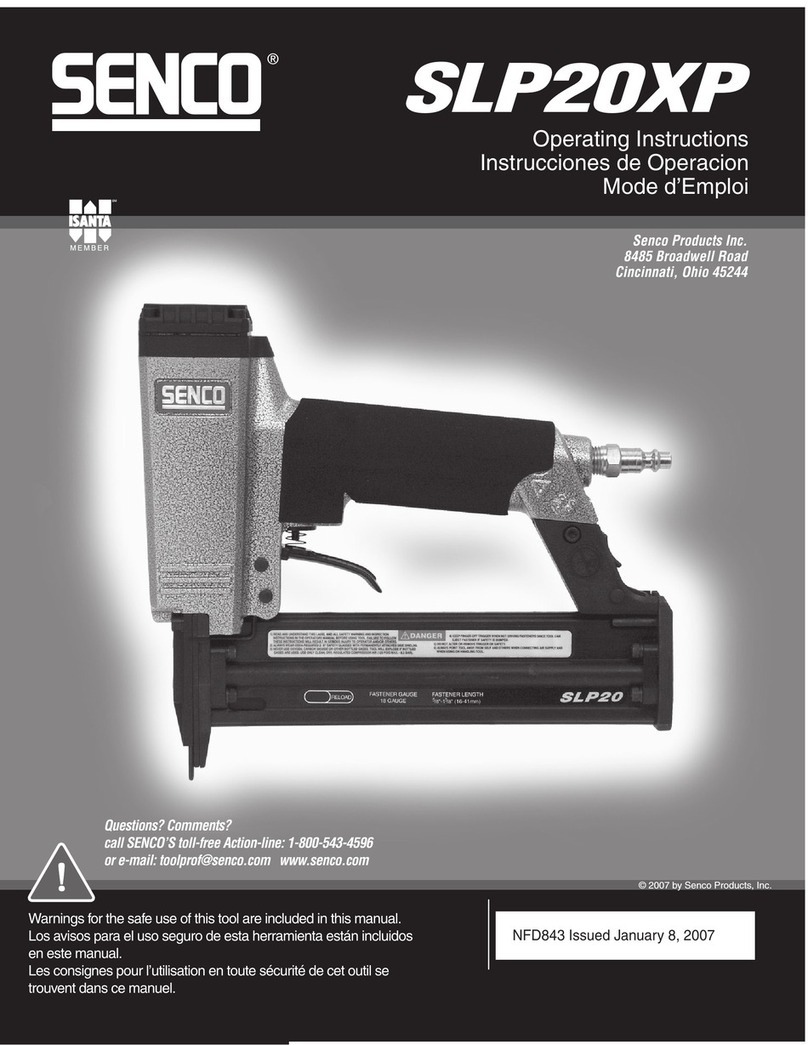 Senco Nailer SLP20XP operating instructions Senco Nailer SLP20XP operating instructions