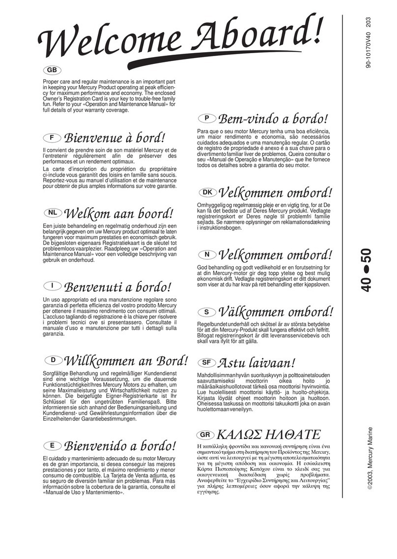 Mercury 40 FourStroke User manual