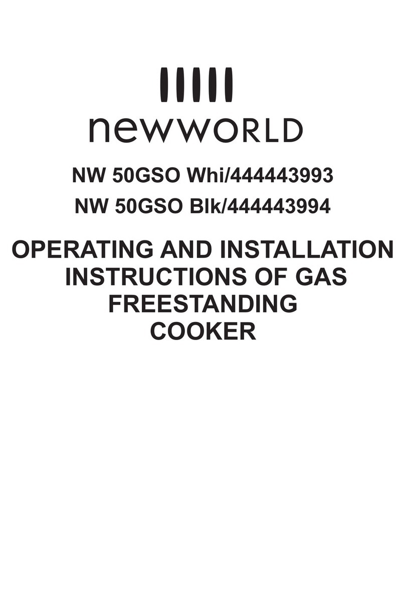 New World NW 50GSO Whi/444443993 Operating and installation instructions