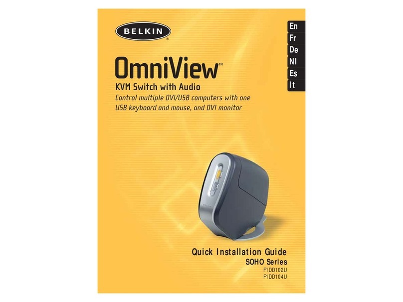Belkin OmniView F1DD102U Quick installation guide