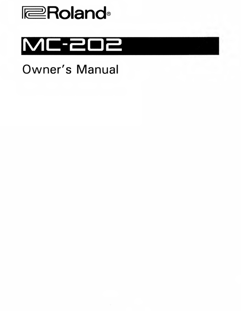 Roland MC-202 User manual