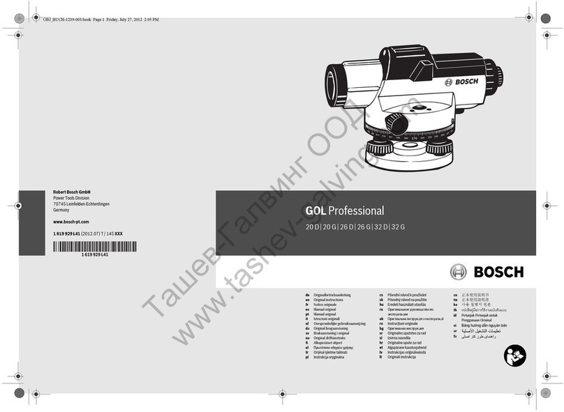 Bosch GOL Professional 20 D User manual