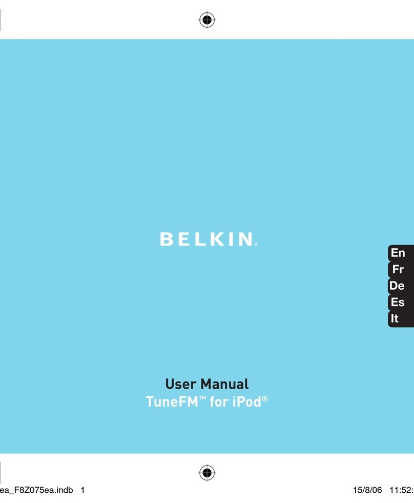 Belkin TuneFM F8Z075ea user manual