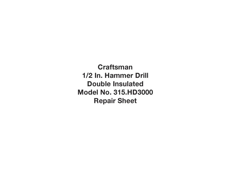 Craftsman 315.HD3000 Quick setup guide
