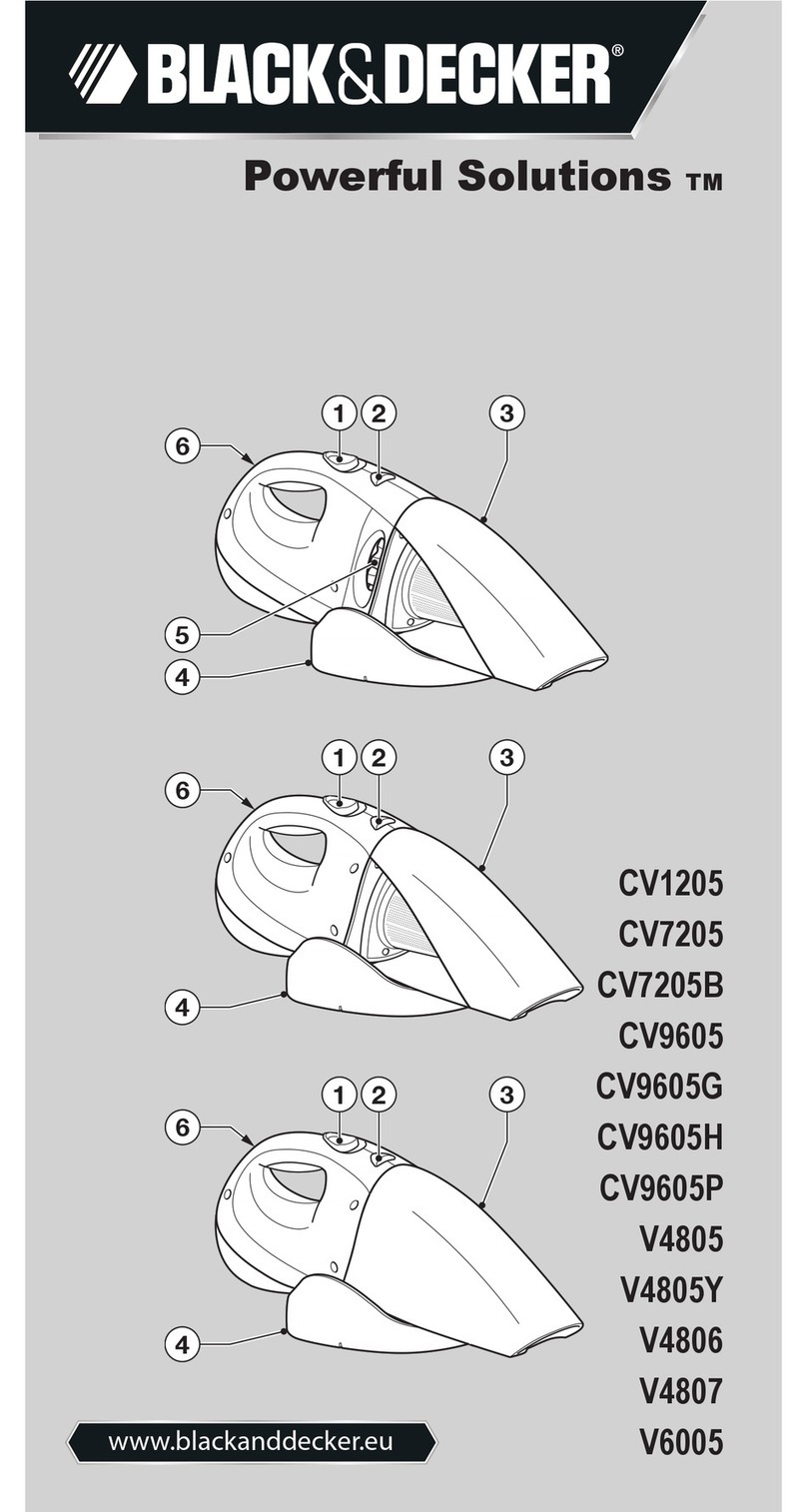 Black & Decker CV1205 User manual