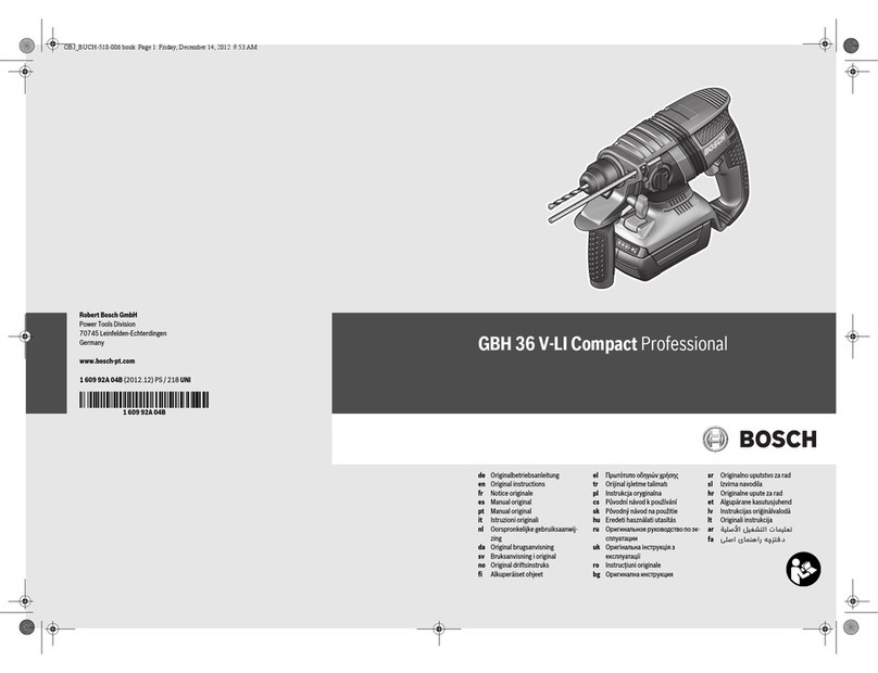Bosch GBH 36 V-LI Professional User manual