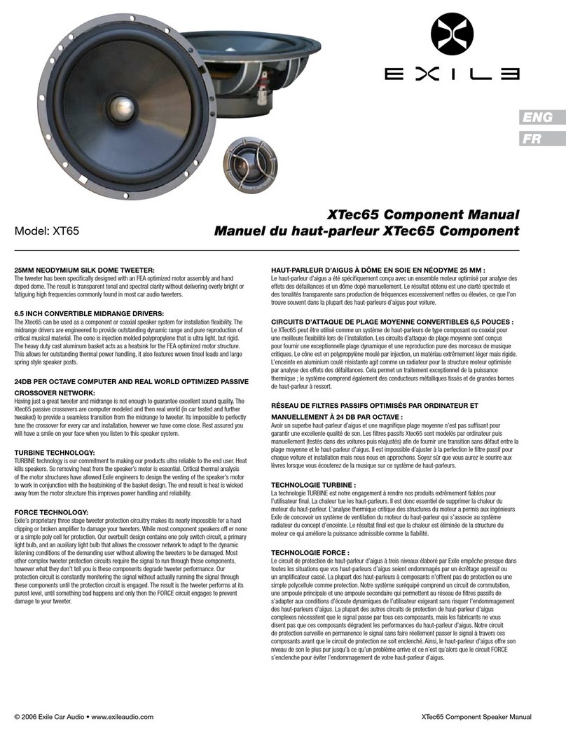 Exile XTec65 User manual