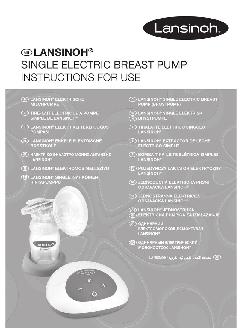 Lansinoh Breast Pump Instructions for use