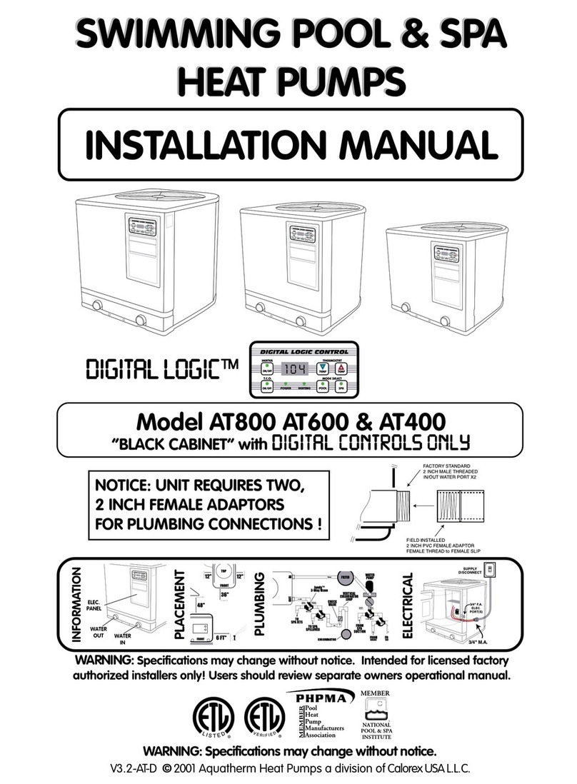 aquatherm AT800 User manual