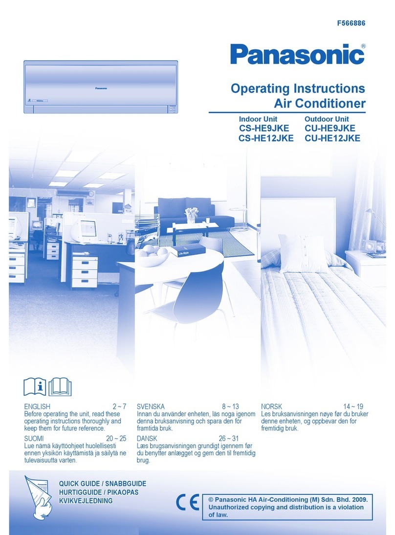 Panasonic CS-HE9JKE User manual