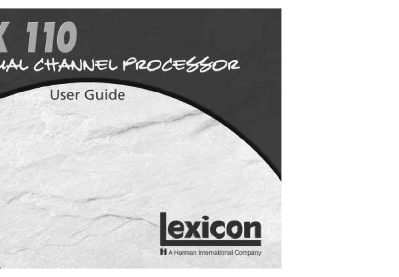 Lexicon MP 110 User manual