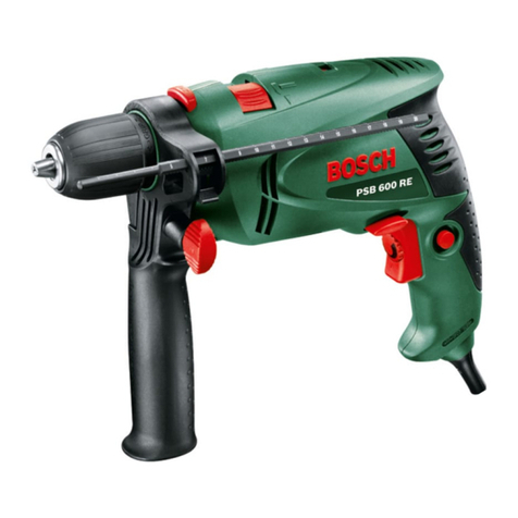 Bosch PSB 600 RE operating instructions