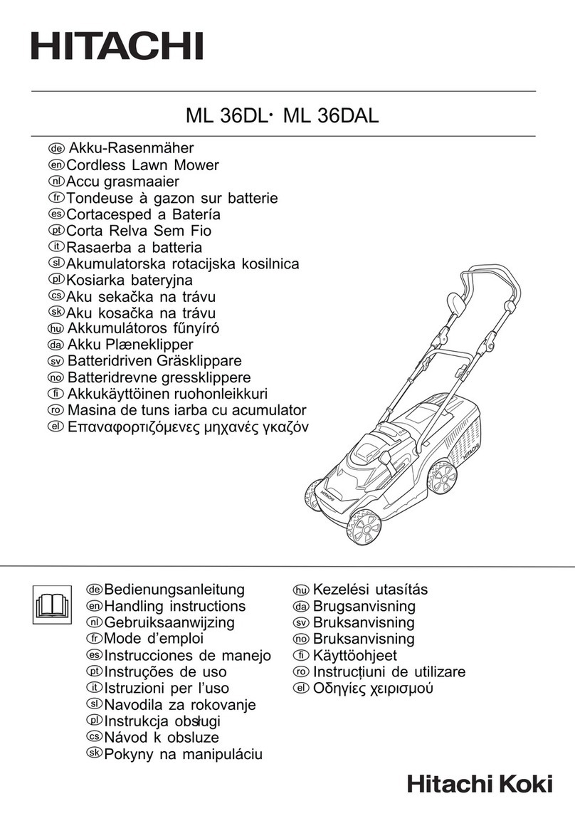 Hitachi ML 36DL Handling instructions