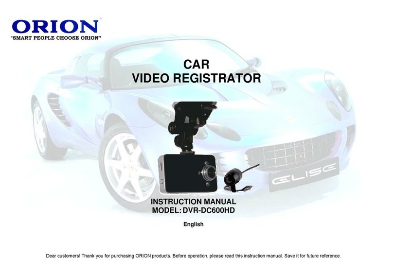 Orion DVR-DC600HD User manual