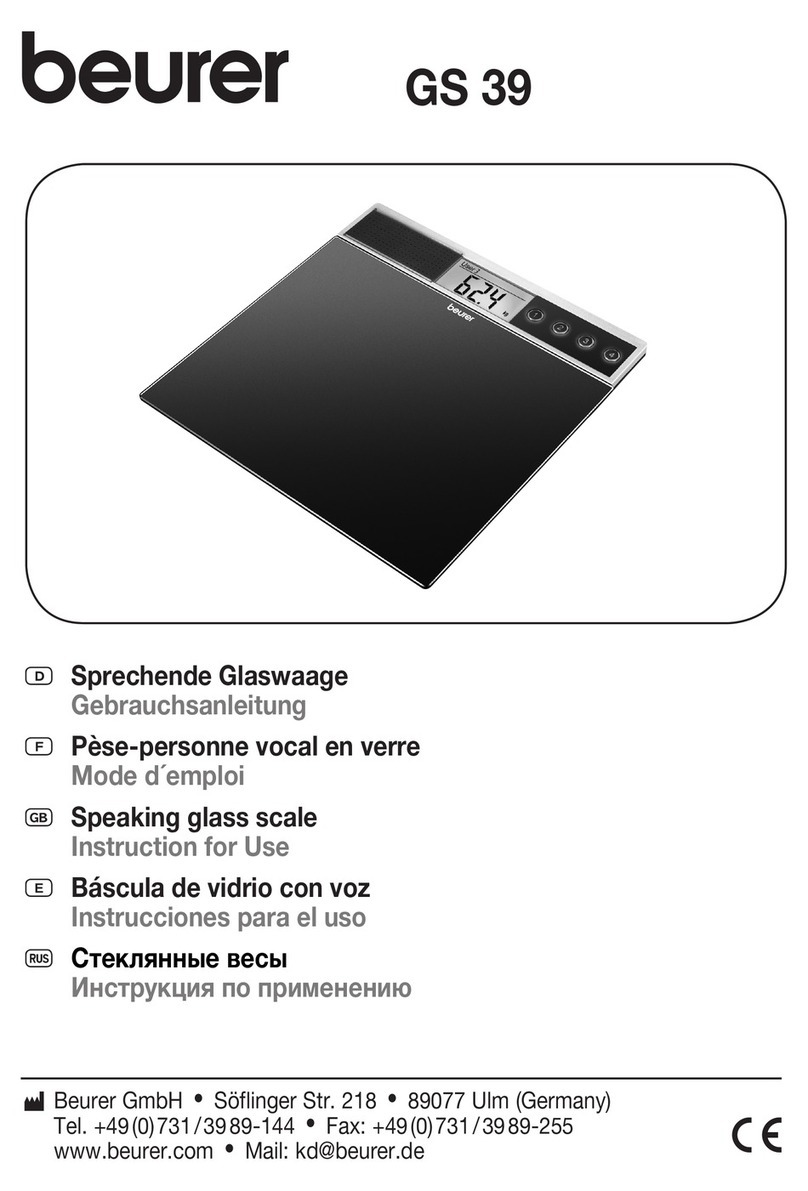 Beurer GS 39 Instructions for use