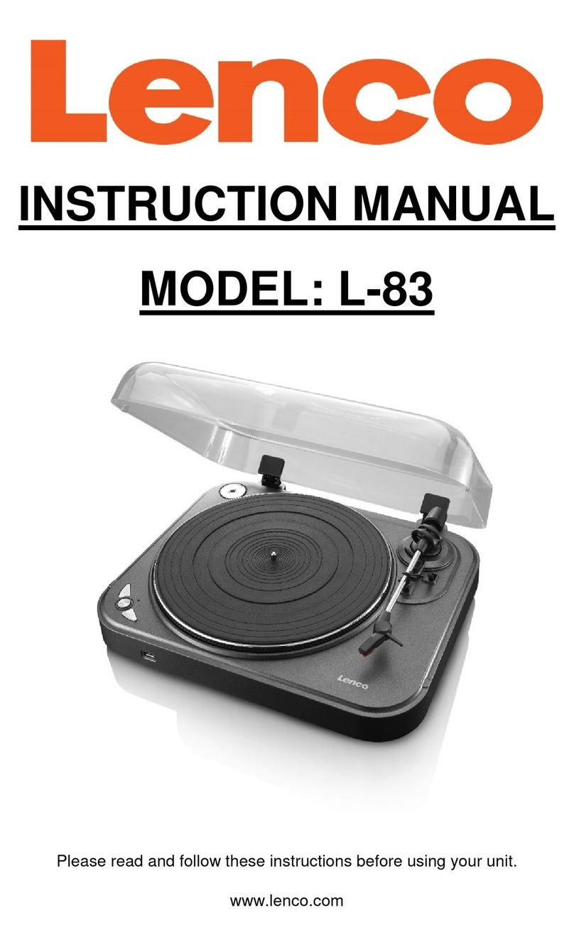 LENCO L-83 instruction manual