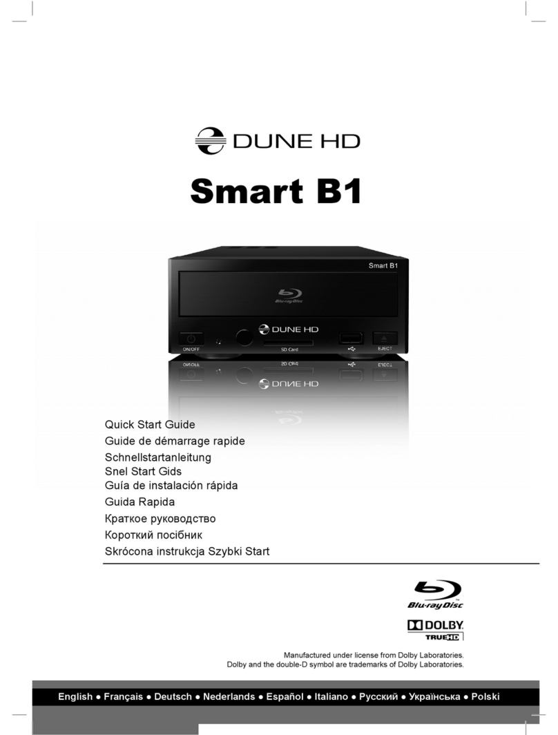 Dune HD Smart B1 User manual
