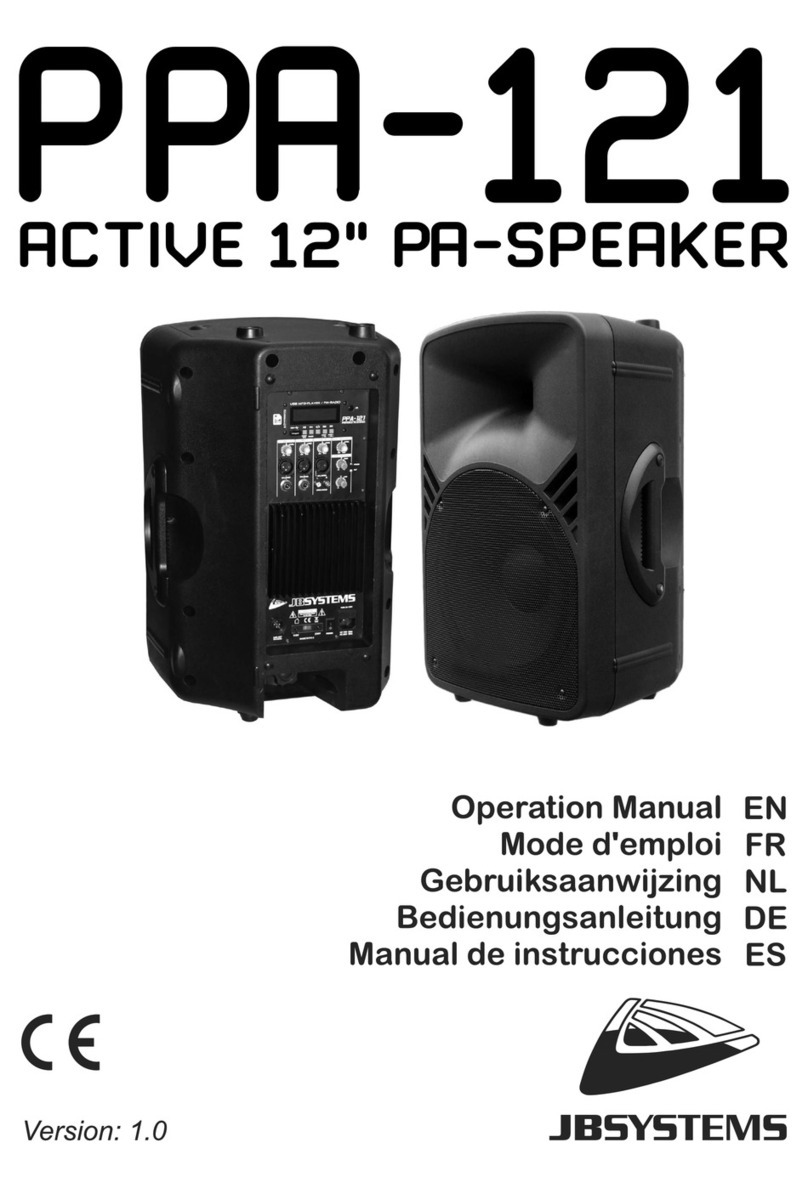 JB Systems PPA-121 User manual