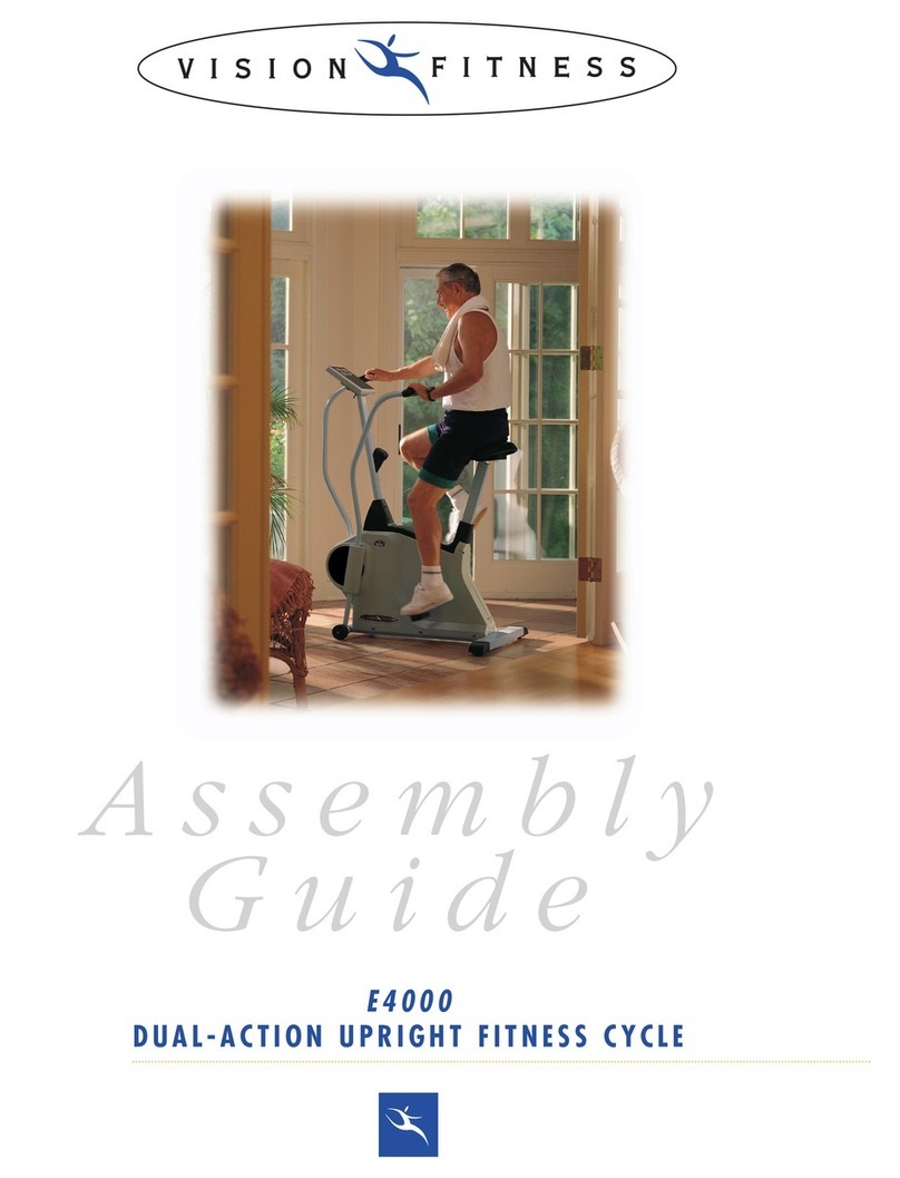 Vision Fitness E4000 Assembly guide